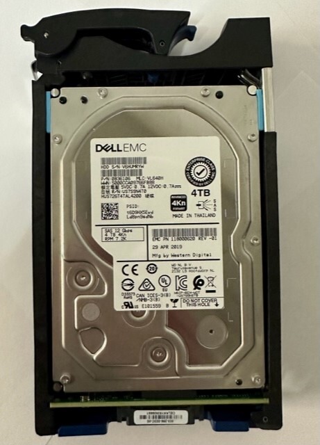 118000620 - EMC 4TB 7200 RPM SAS 3.5" HDD for Unity 300, 400, 500, 600 series...