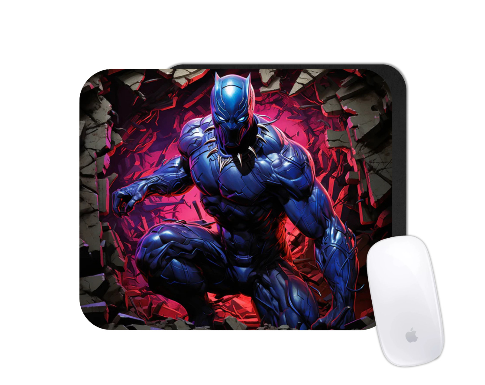 Black Panther Mouse Pad | Superhero Hero Desk Mat | Custom Action Gift