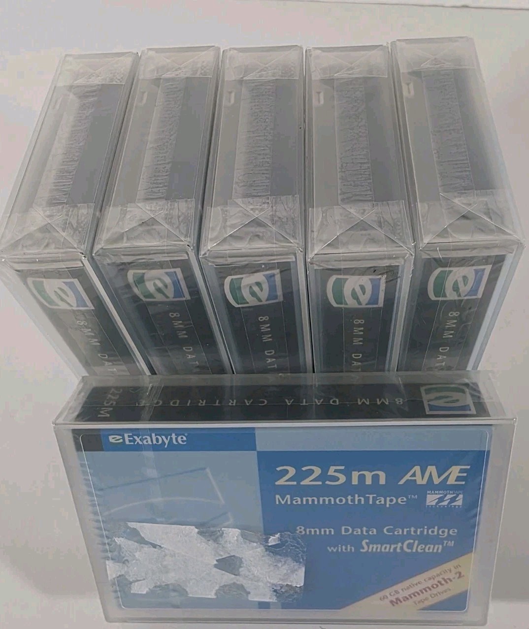 NEW Sealed EXABYTE 6-pack Tape cartridge M2 mammoth-2 225m AME 00558 150Gb