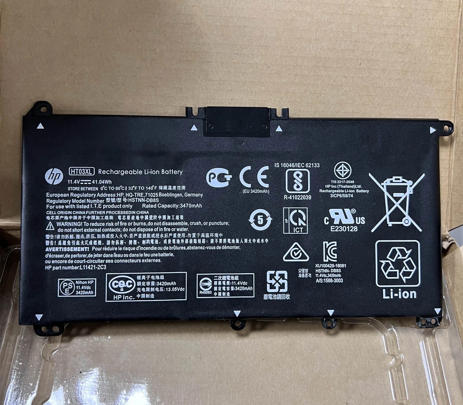OEM New  HT03XL Battery for HP Pavilion L11421-2C2 L11119-855 15-CS 15-DA
