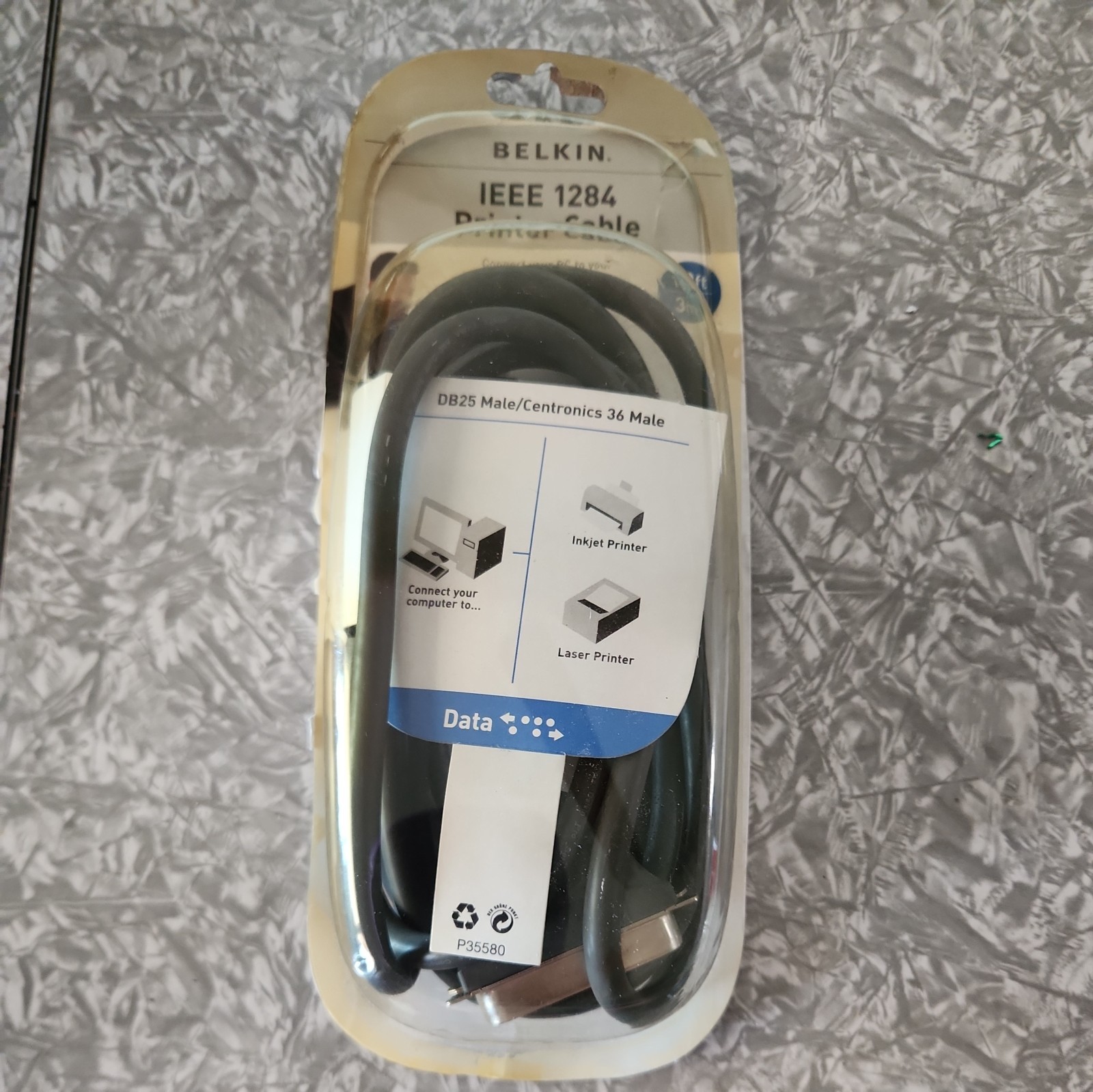 Belkin IEEE 1284 printer cable 10ft 3m
