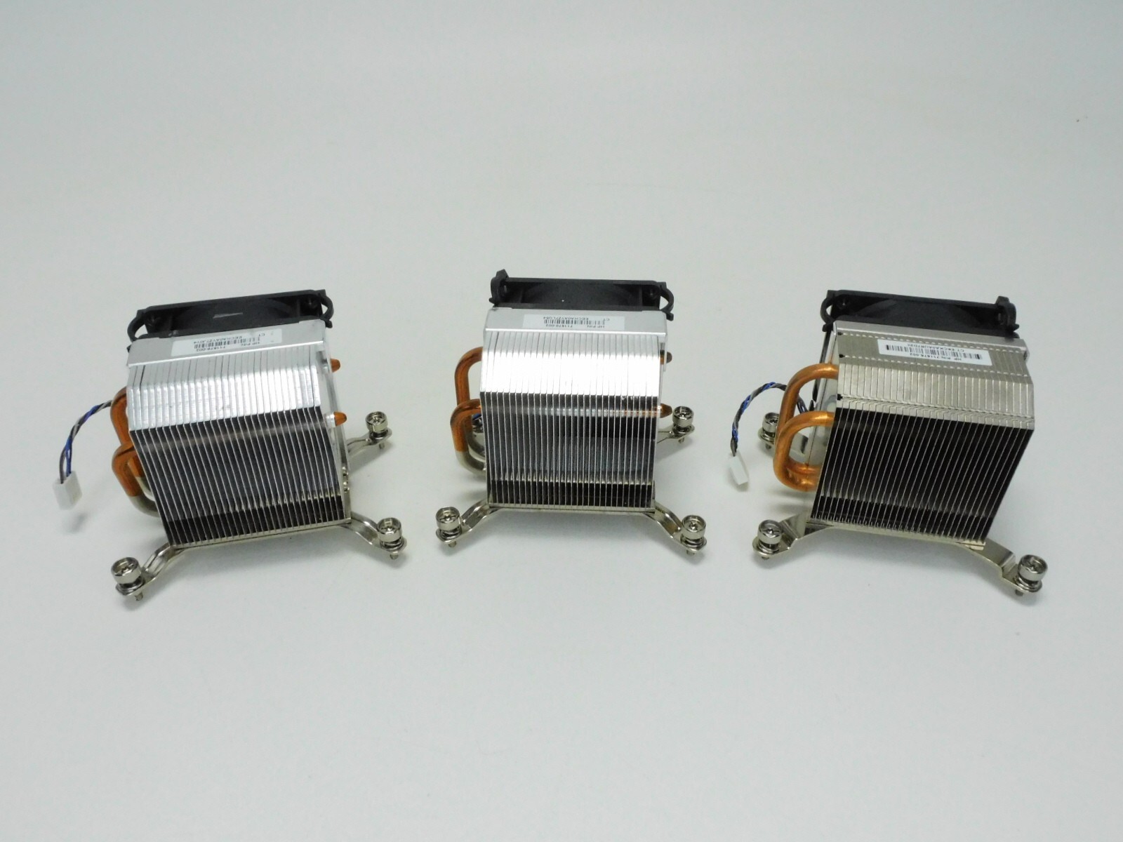 Lot of 3 OEM HP711578-002 Prodesk 4 Pin CPU Fans with Heatsink