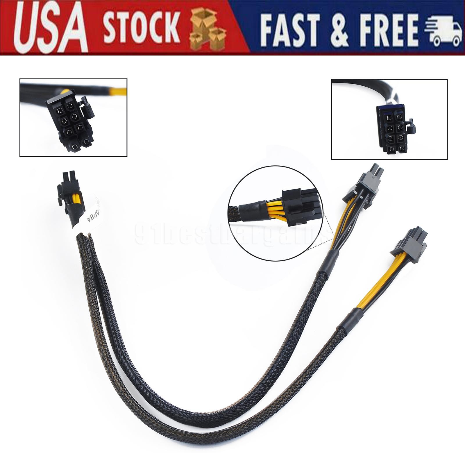 For DELL POWEREDGE R730 GPU POWER 09H6FV CABLE 8pin to 8+6pin 14Pin 0N08NH