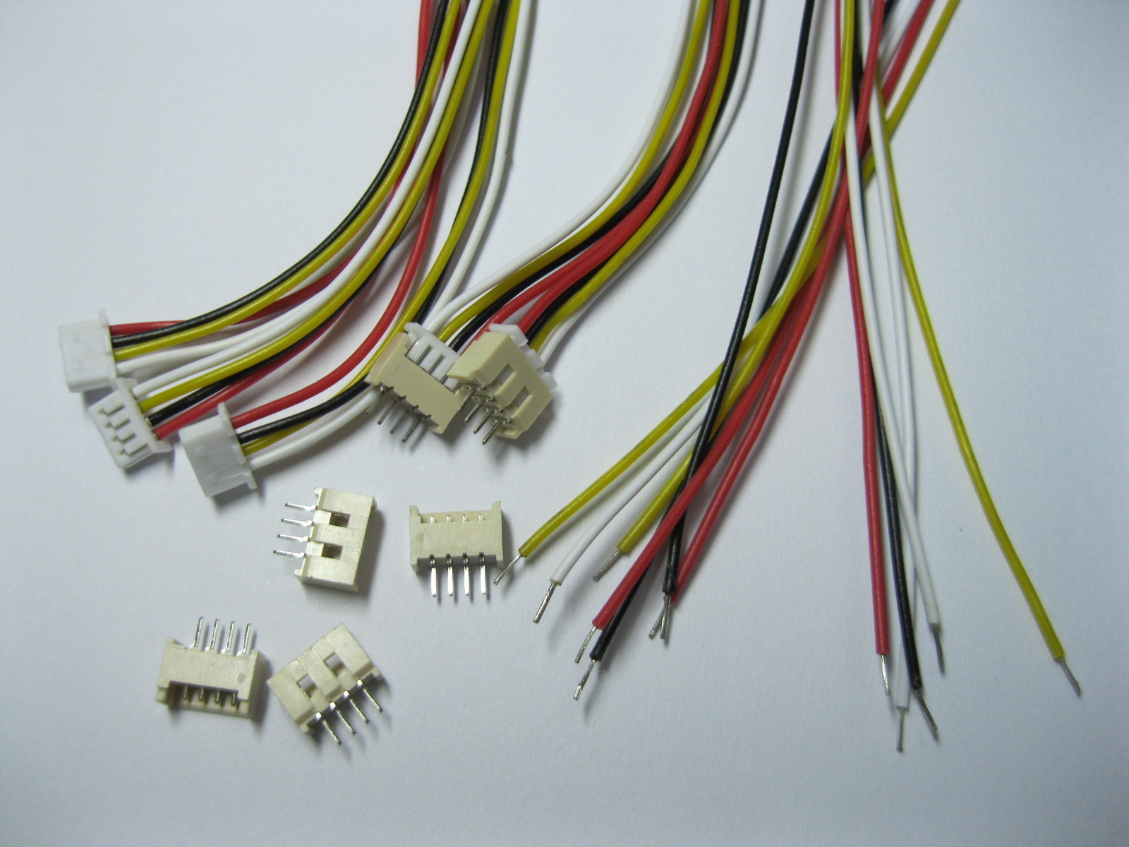 50 pcs 1.25mm Pitch 4 Pin Male + Female Connector with 28AWG 150mm Leads Cable