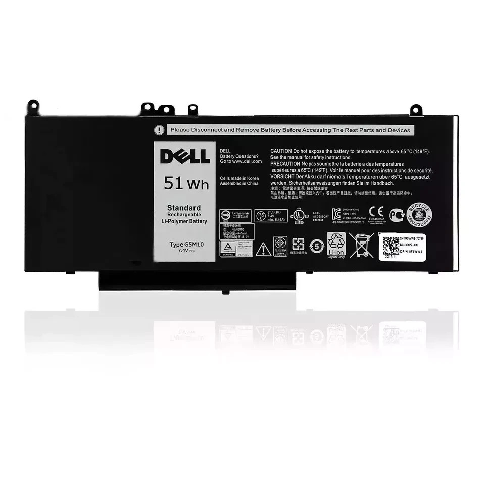 Genuine OEM 51Wh G5M10 8V5GX Battery for Dell Latitude E5450 E5550 R9XM9 WYJC2