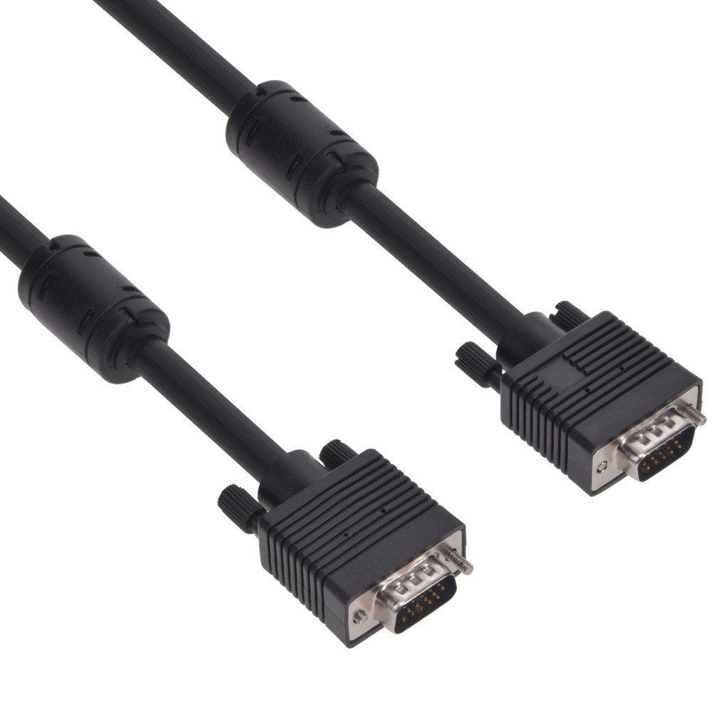 20 Pack of 6Ft SVGA Male to Male Cable w/Ferrite Core