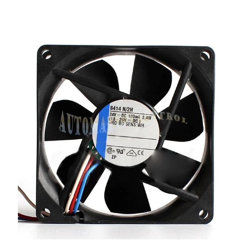 For 8414N/2H 24V 100MA 2.4W 120*120*38mm Cooling Fan 3-Wire