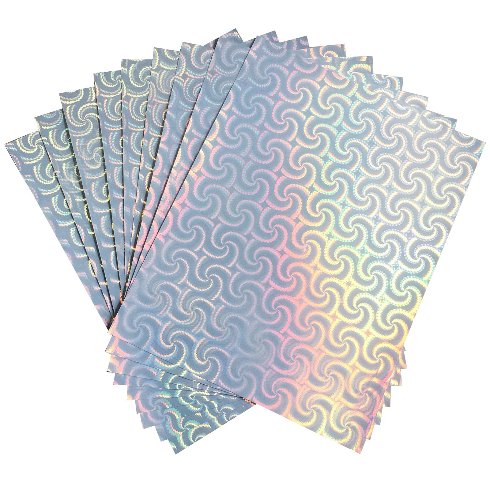 20 Sheets Holographic Sticker Paper for Ink jet & Laser Printer 8.5x11 inch