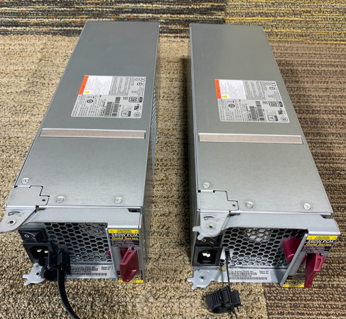 (Lot of 2) HP 0996223-04 3PAR StorServ 8000 580W PSU SP-PCM02-HE580-AC-HP