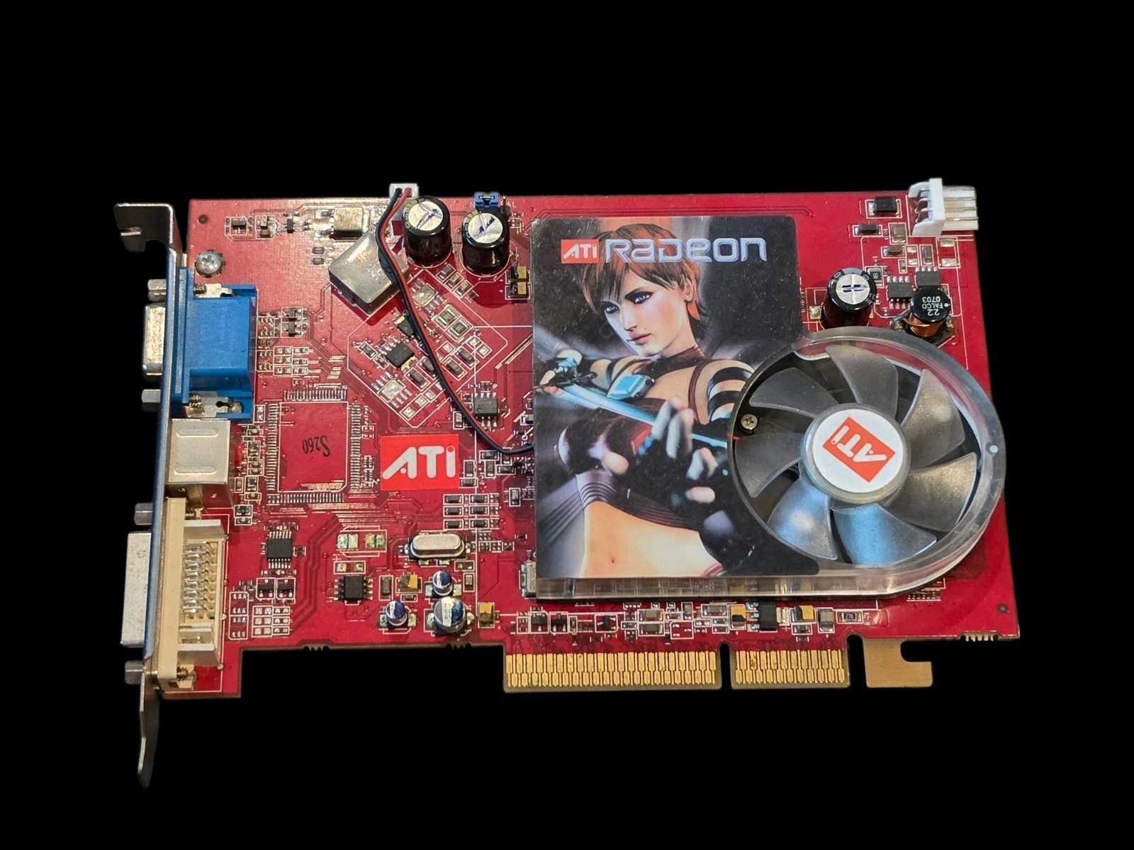 ATI Radeon Pro X1300 256MB AGP Graphics Card - Vintage Retro Rare 2006