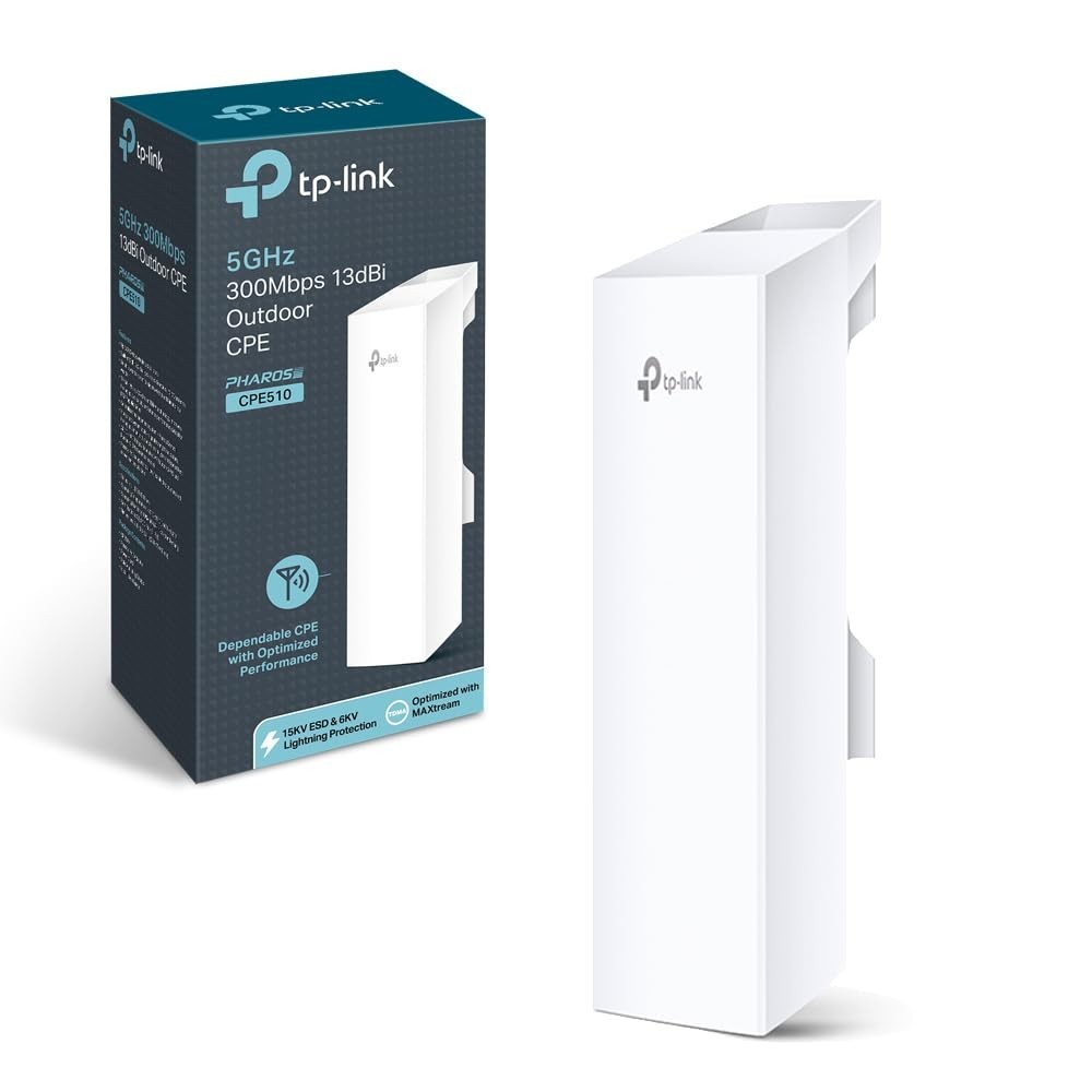 TP-Link CPE510 13dBi Long Range Outdoor CPE White 5 GHz 300 Mbps Pharos Control