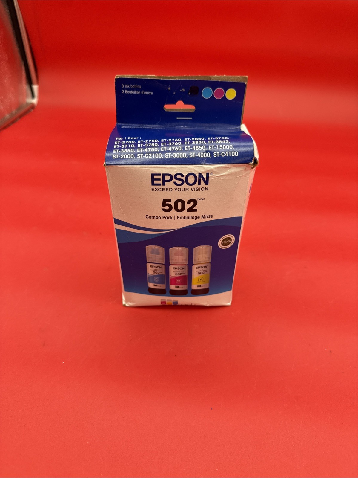 Epson EcoTank T502 Tri-Color Ink Cartridges for Expression/WorkForce Printers