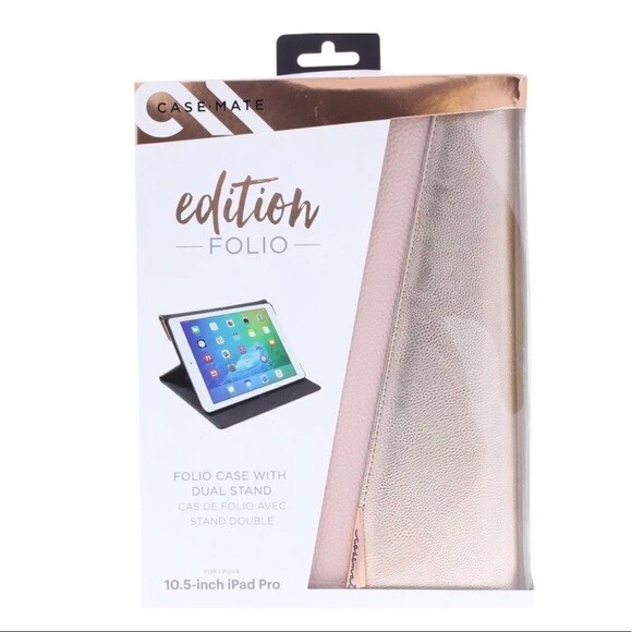 Case Mate Faux Leather Edition Folio Case for Apple iPad Pro 10.5" - Rose Gold