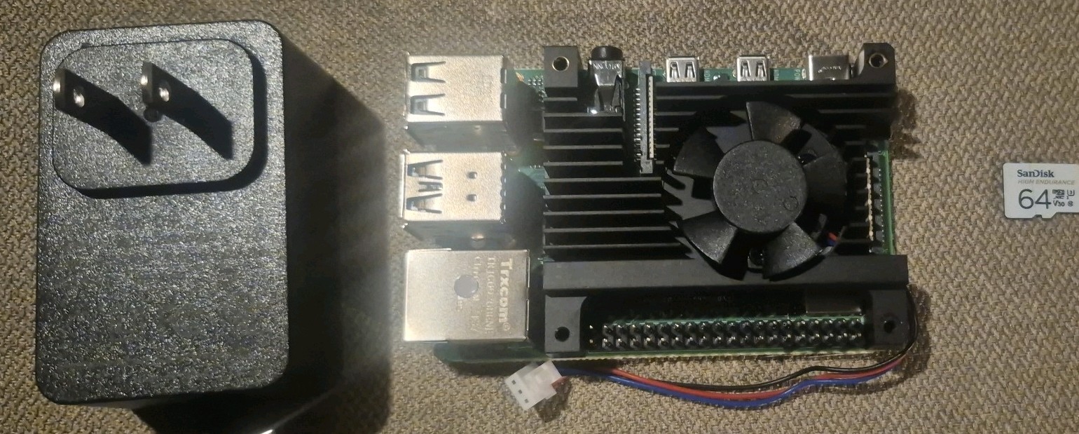 Raspberry Pi 4 Model B 2GB RAM Computer w/ HeatSink 64GBMSD USBCAdptr NewOpenbox