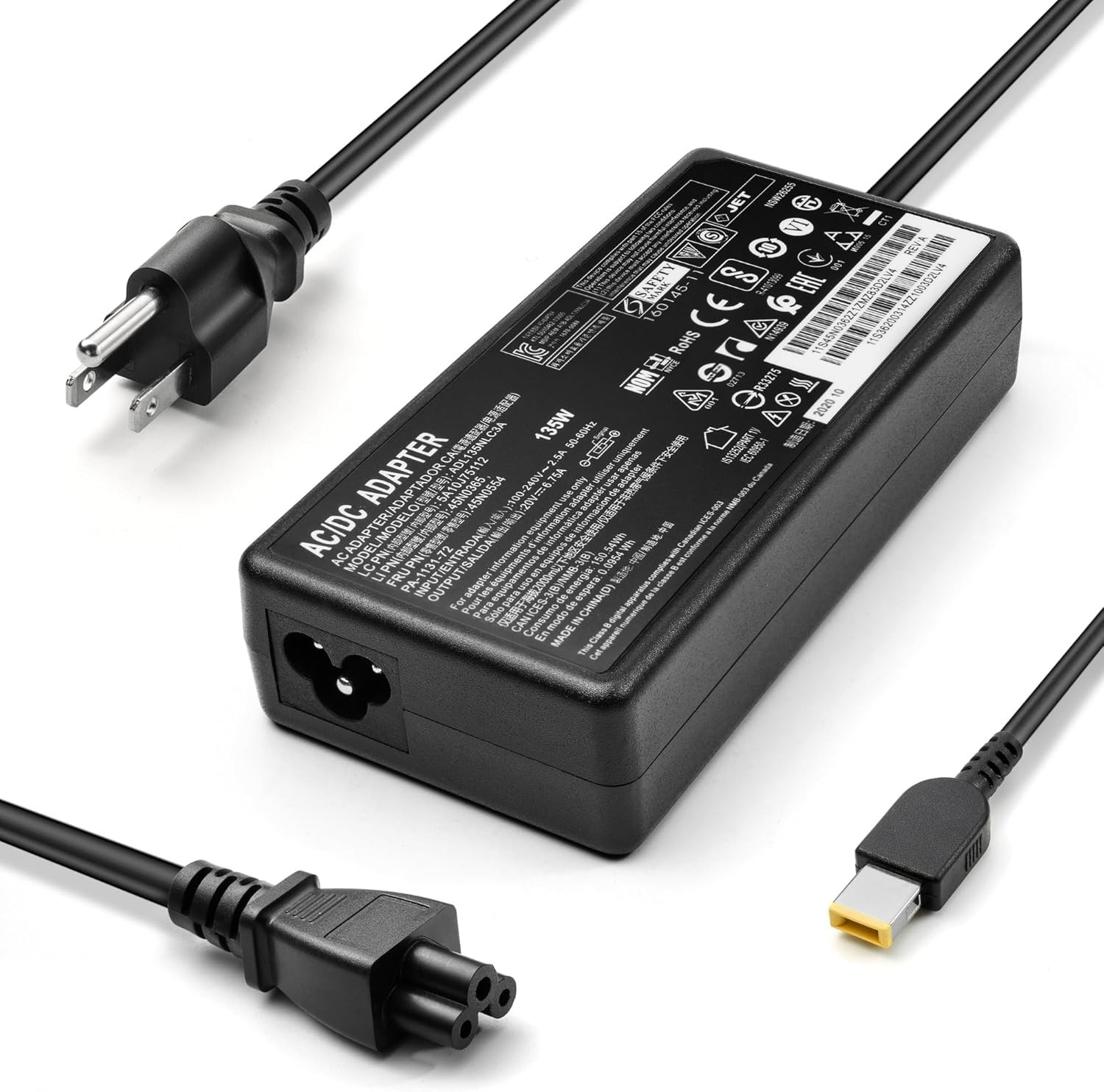 135W AC Charger Fit for Lenovo ThinkPad Universal Thunderbolt T30-7