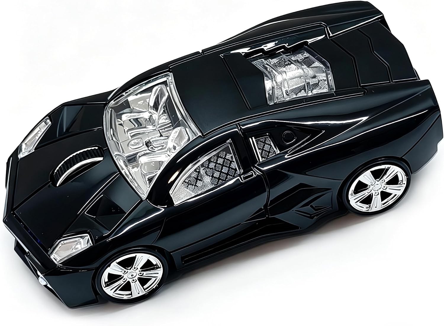 Wireless Sports Car Shaped Mouse Computer Mice Optical 2.4Ghz with Headlight
