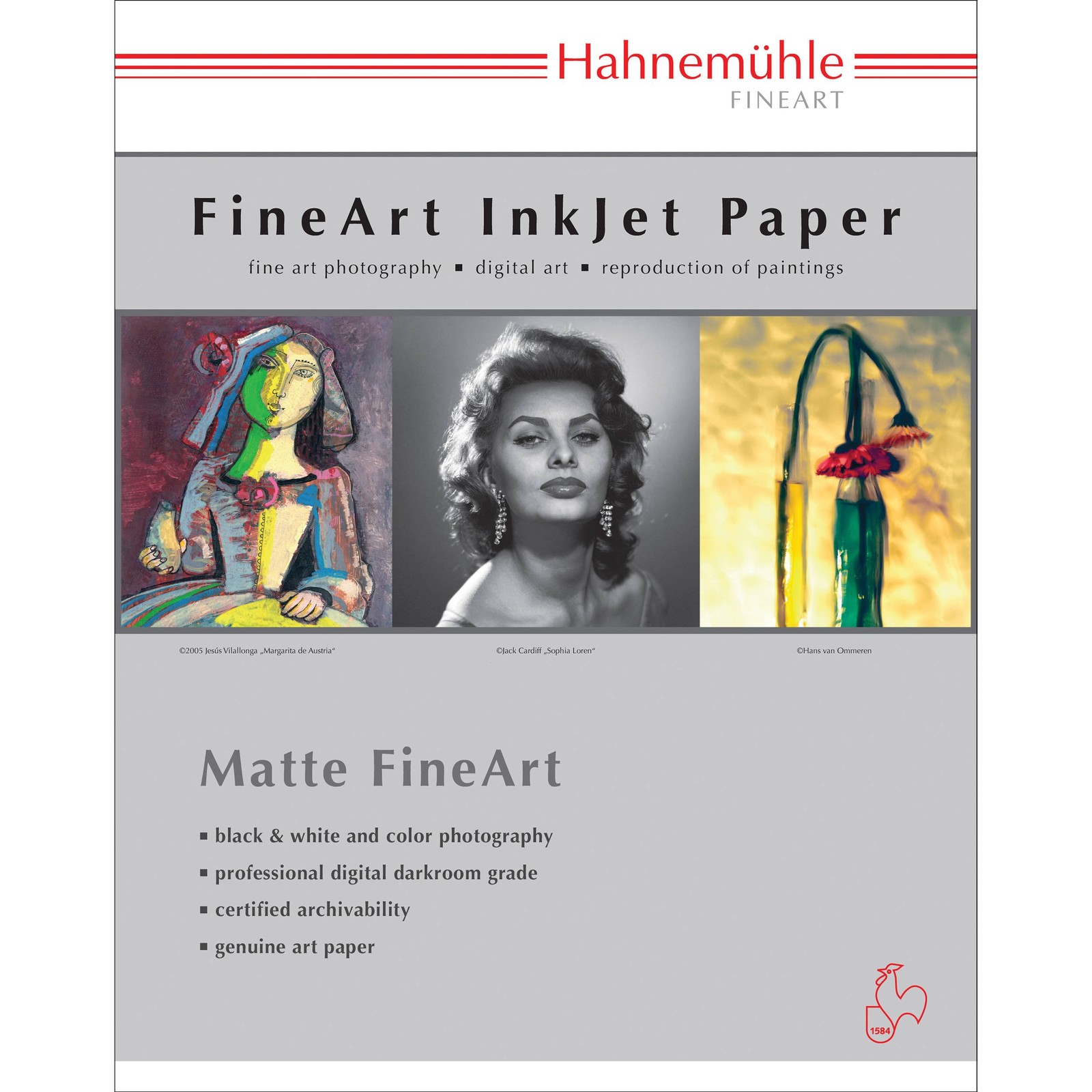 Hahnemuhle Matte Photo Rag, 308 g/mA 100% Rag, Smooth, White Inkjet Paper, 11x17