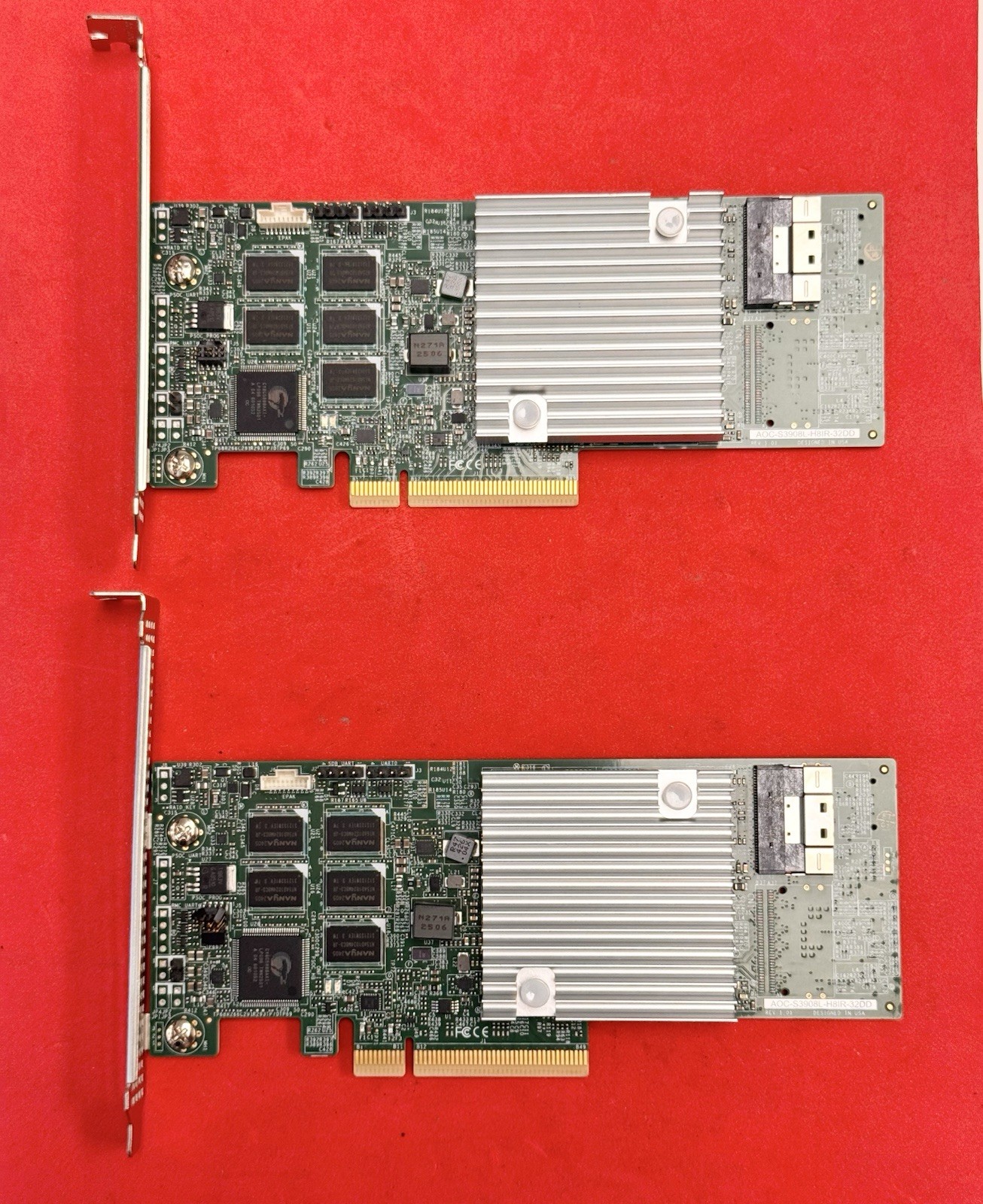 {2X AS/IS BENT PINS} Supermicro AOC-S3908L-H8iR-32DD 12Gb/s SAS Raid Adapter