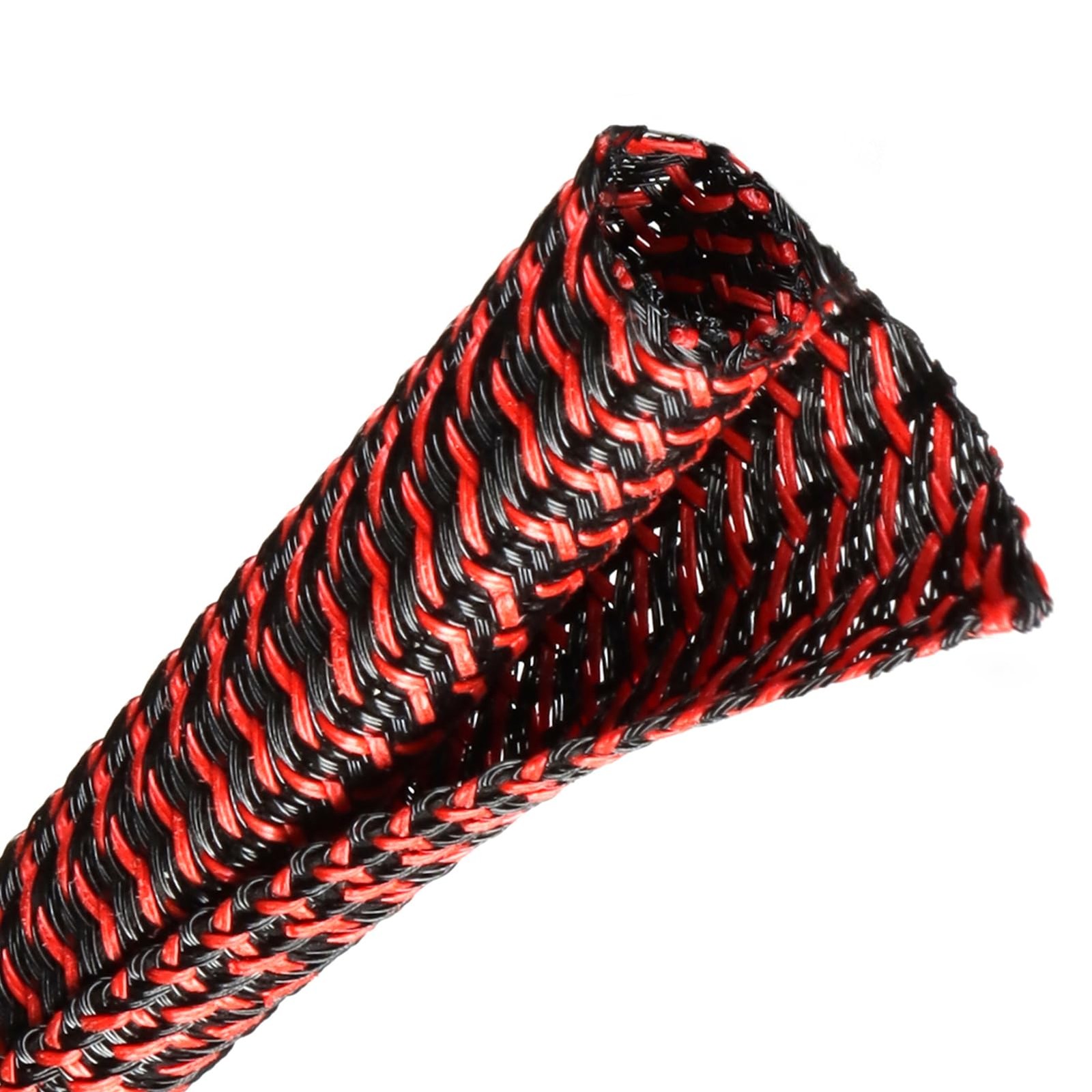 Wire Loom Tubing, 10ft Split Braided Cable Management Sleeve, Flexible Mesh C...