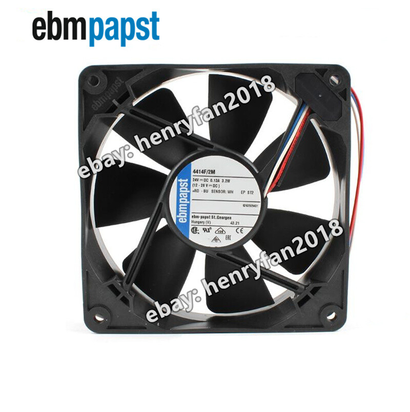 4414F/2M Axial Fan 24VDC 0.13A 3.2W 120*120*25mm Inverter Cooling Fan