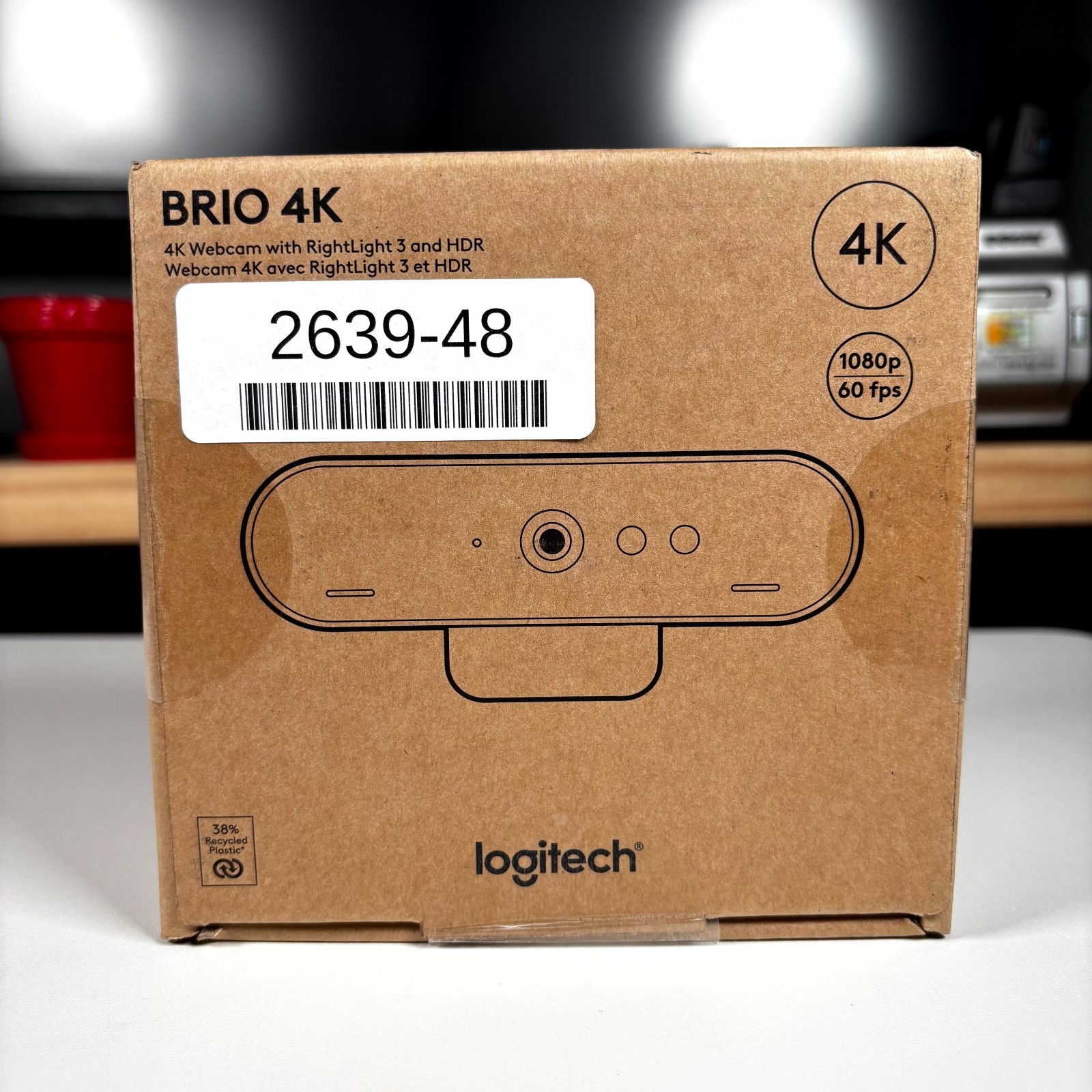 Logitech Brio 4K Ultra HD Pro Webcam 960-001105 V-U0040 Home Office HDR Webcam