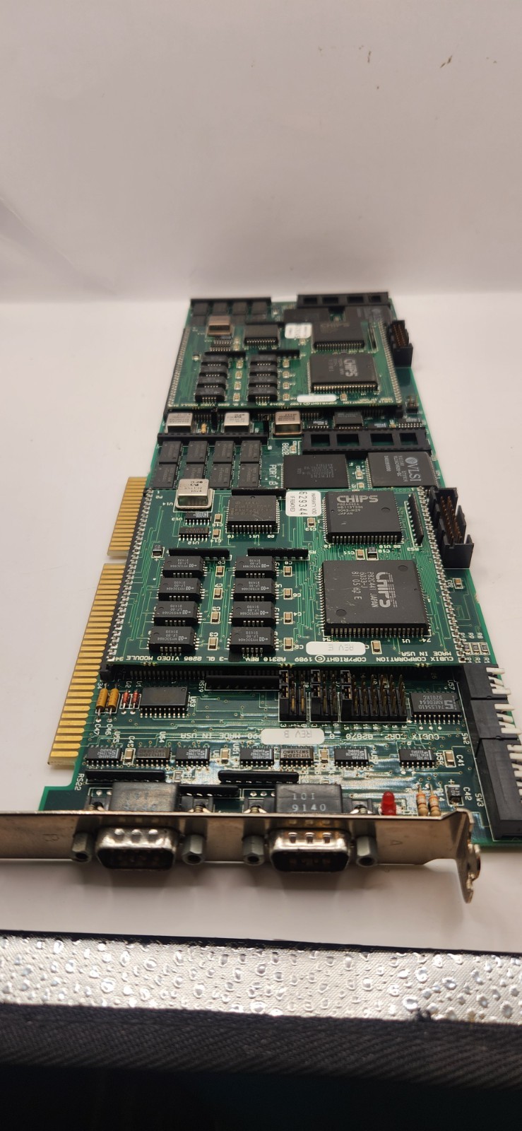 Vintage Cubix A2870 + 2x A2310 QL 2286 Video Module ISA Boards 1989  Untested 