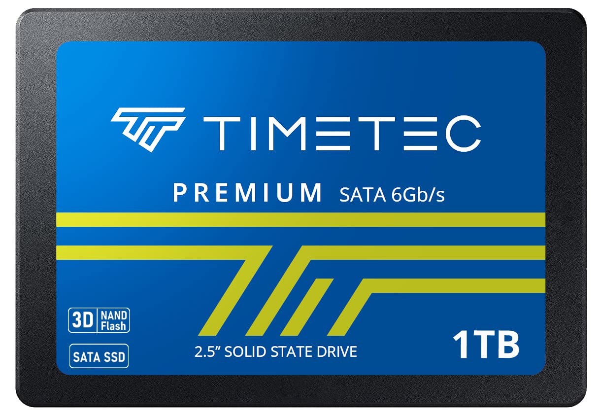 Timetec 1TB SSD 3D NAND SATA III 6Gb/s 2.5 Inch 7mm 1TB, inch