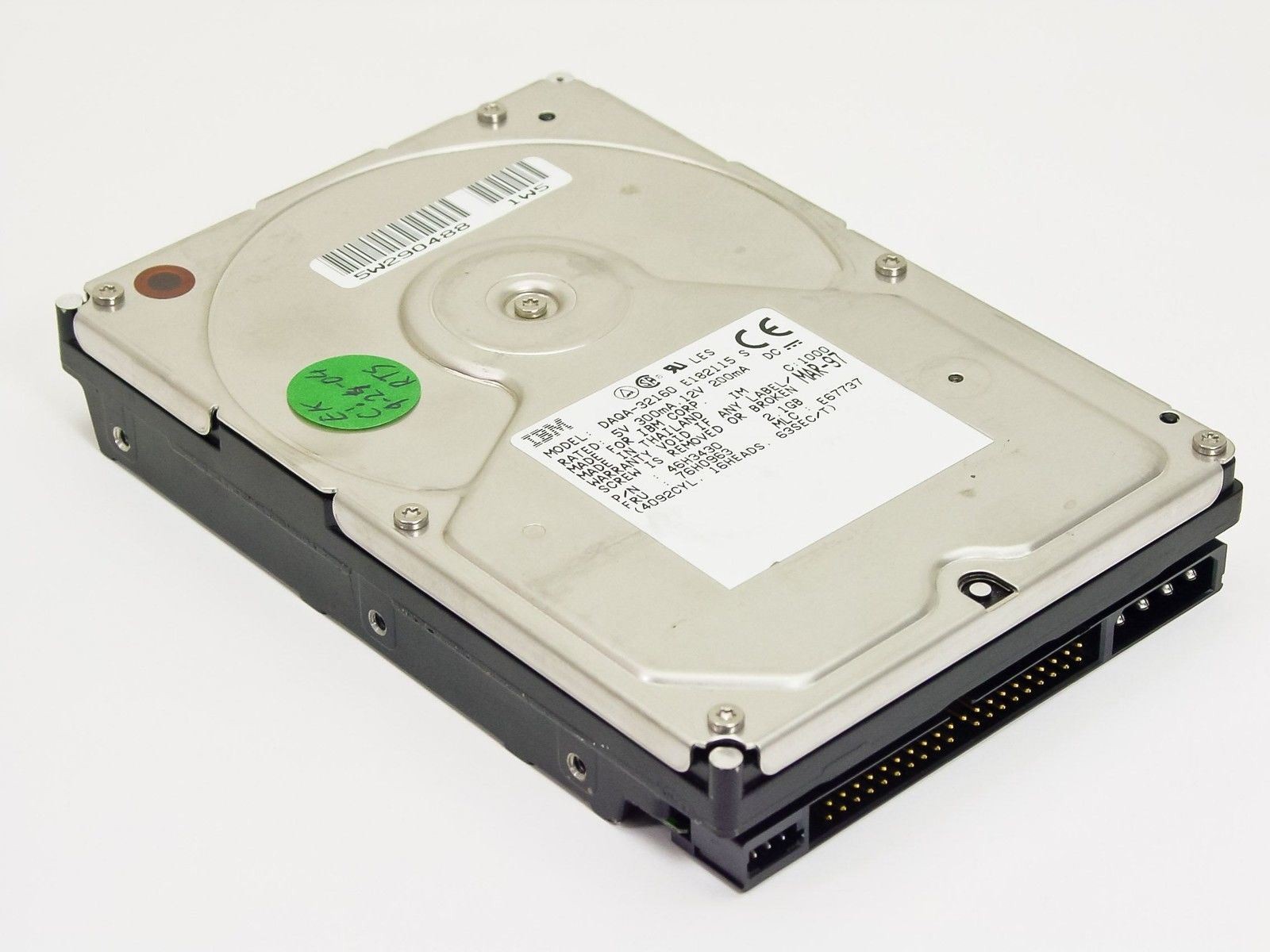 IBM DAQA-32160 76H0963 2.1GB 3.5" IDE Hard Drive ATA 46H3430 FRU