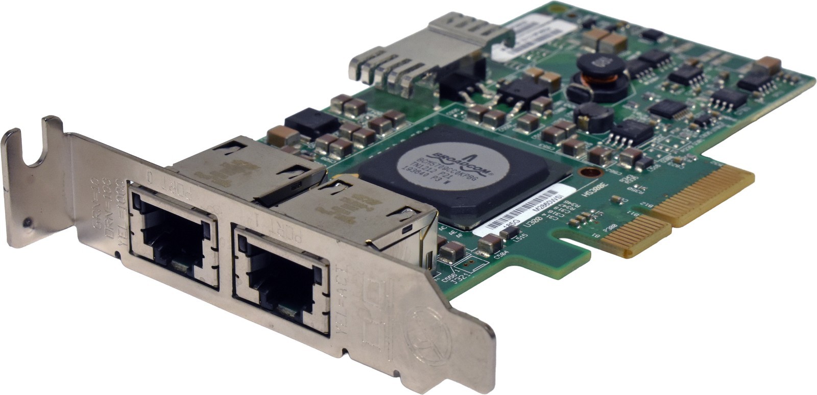 DELL BroadCom BCM5709 0U671R Dual-Port RJ-45 GE NIC PCIe x4 LP