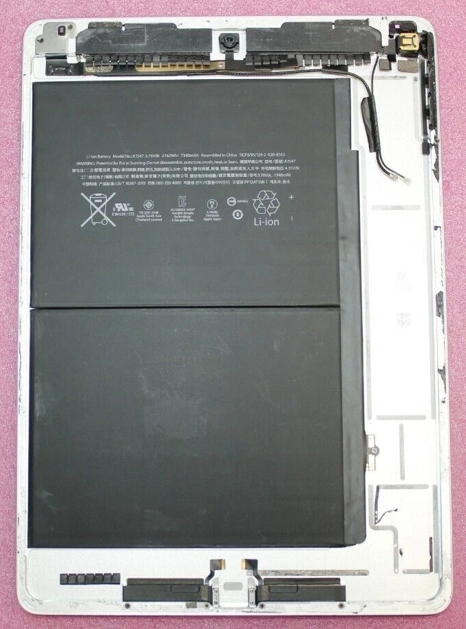 OEM Apple iPad Air 2 A1566 Back Housing Chassis with Battery A1547 + Cameras
