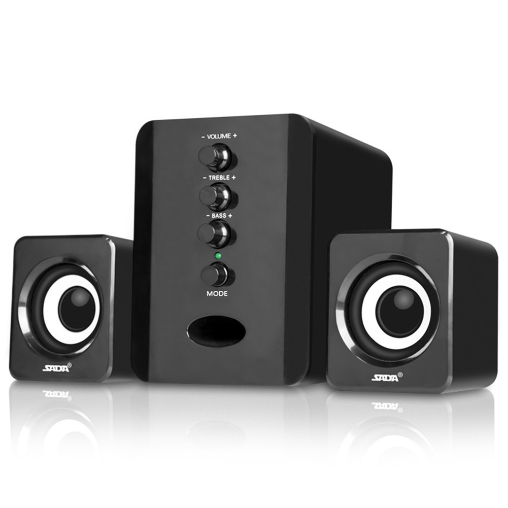 USB Computer Speakers System Stereo Bass Subwoofer LED for Desktop Laptop PC HOT