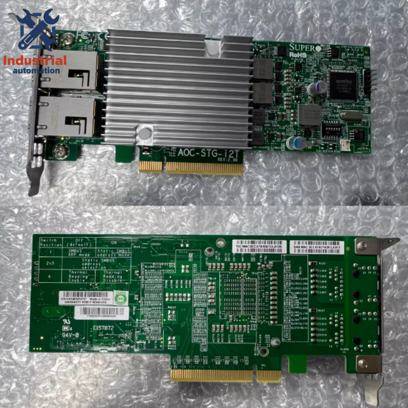 Supermicro AOC-STG-I2T X540-T2 10GbE Dual Port RJ45 PCIe NIC Low Profile