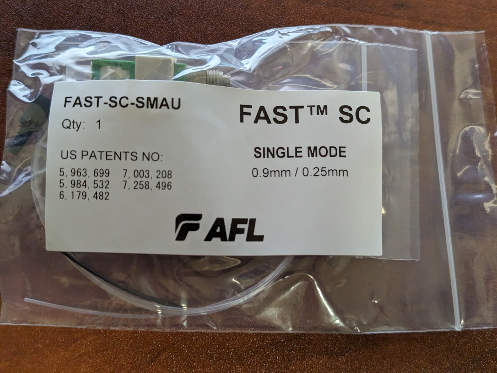 (96) AFL Fast-SC-SMAU SM SINGLEMODE 0.9MM/0.25MM Fiber Connectors (96pcs)