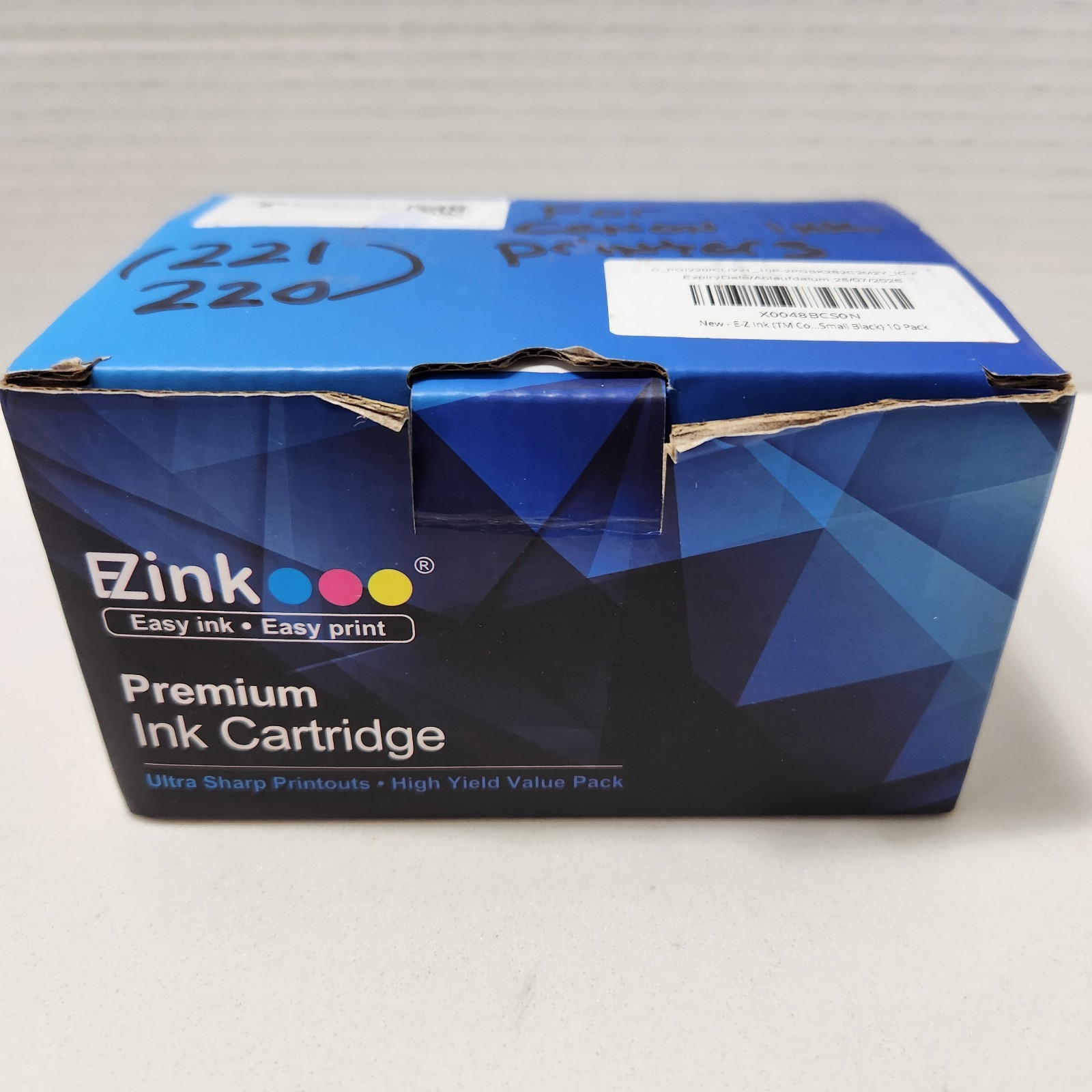EZink 221 & 220 Ink Cartridges 9 Pack 4 Black (2XL), 2 Cyan 1 Magenta, 2 Yellow 