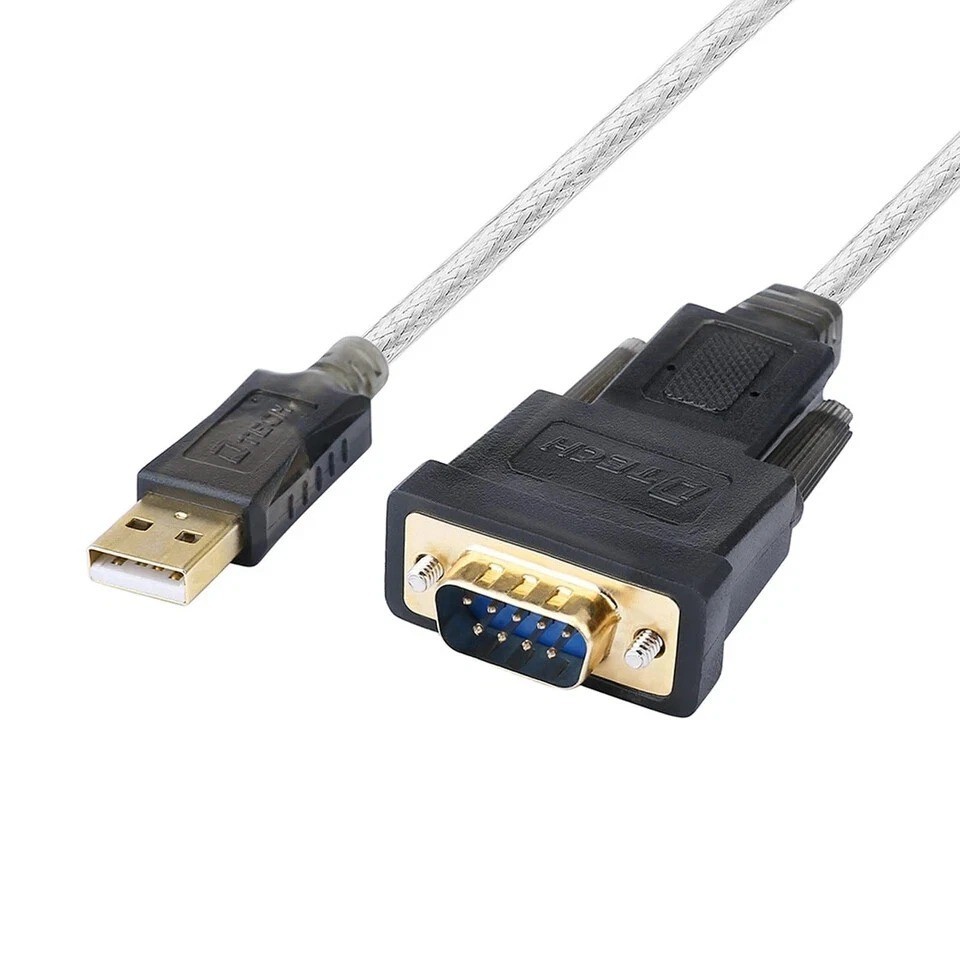 DTech Serial Cable to USB Adapter DB9 Male RS232 Port Supports Windows 11 10 ...
