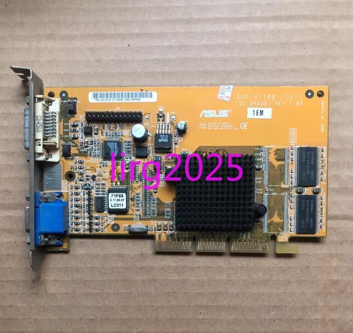 1pc used ASUS card AGP_V7100