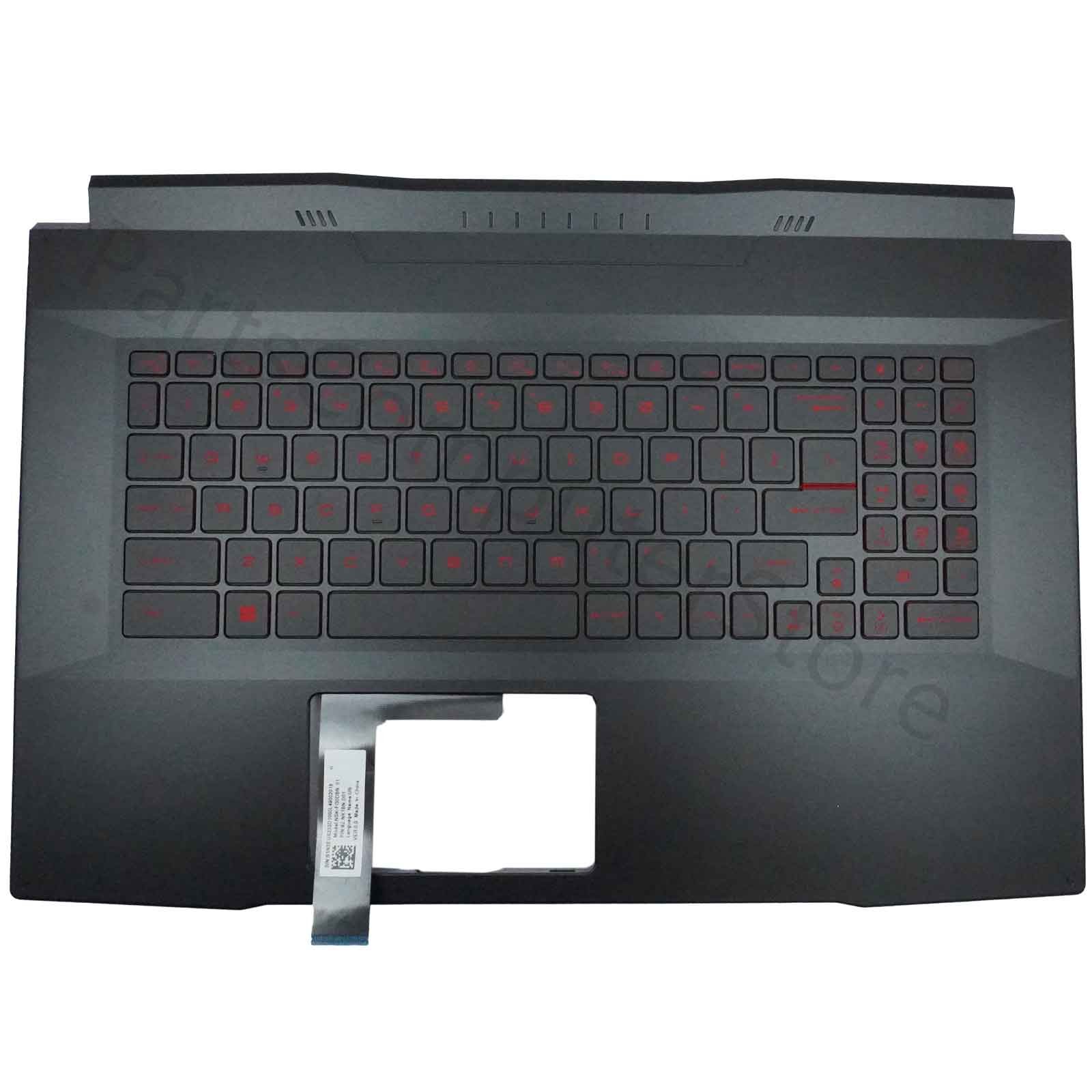 New MSI Katana GF76 MS-17L1 MS-17L3 17.3" Black Palmrest Keyboard Red Backlit US