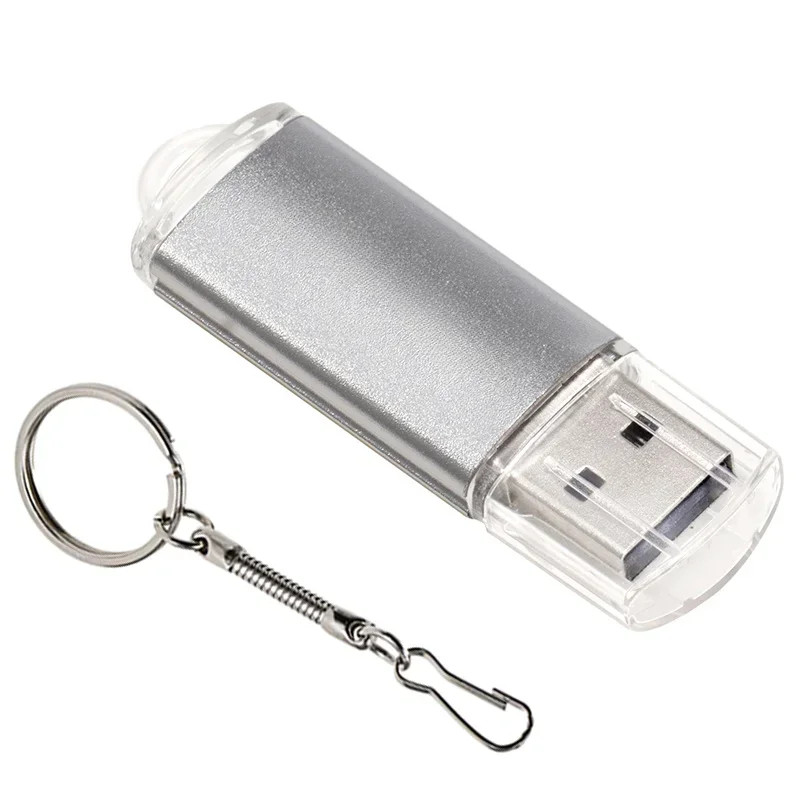 100% Real Capacity USB Flash Drive 4G to 128GB Free Key Chain Memory Stick