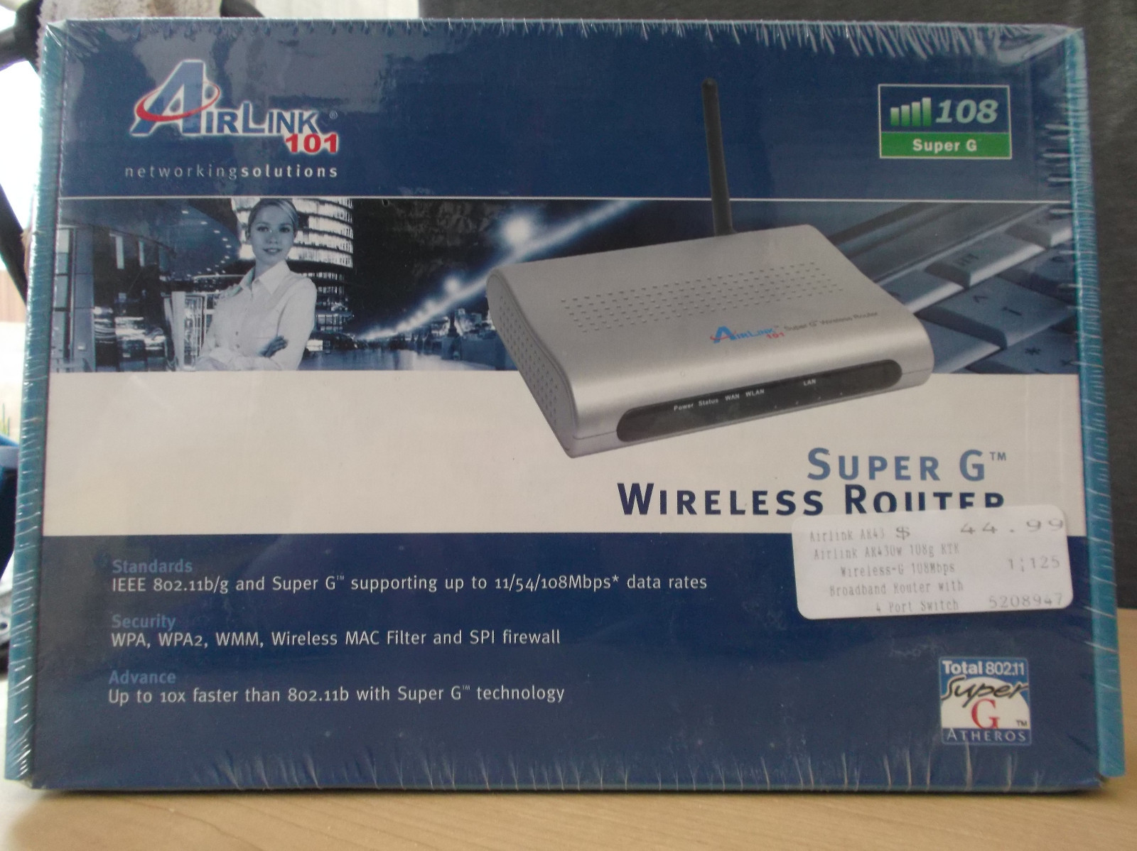 NEW Airlink AR430W 54 Mbps 4-Port 10/100 Wireless G Router