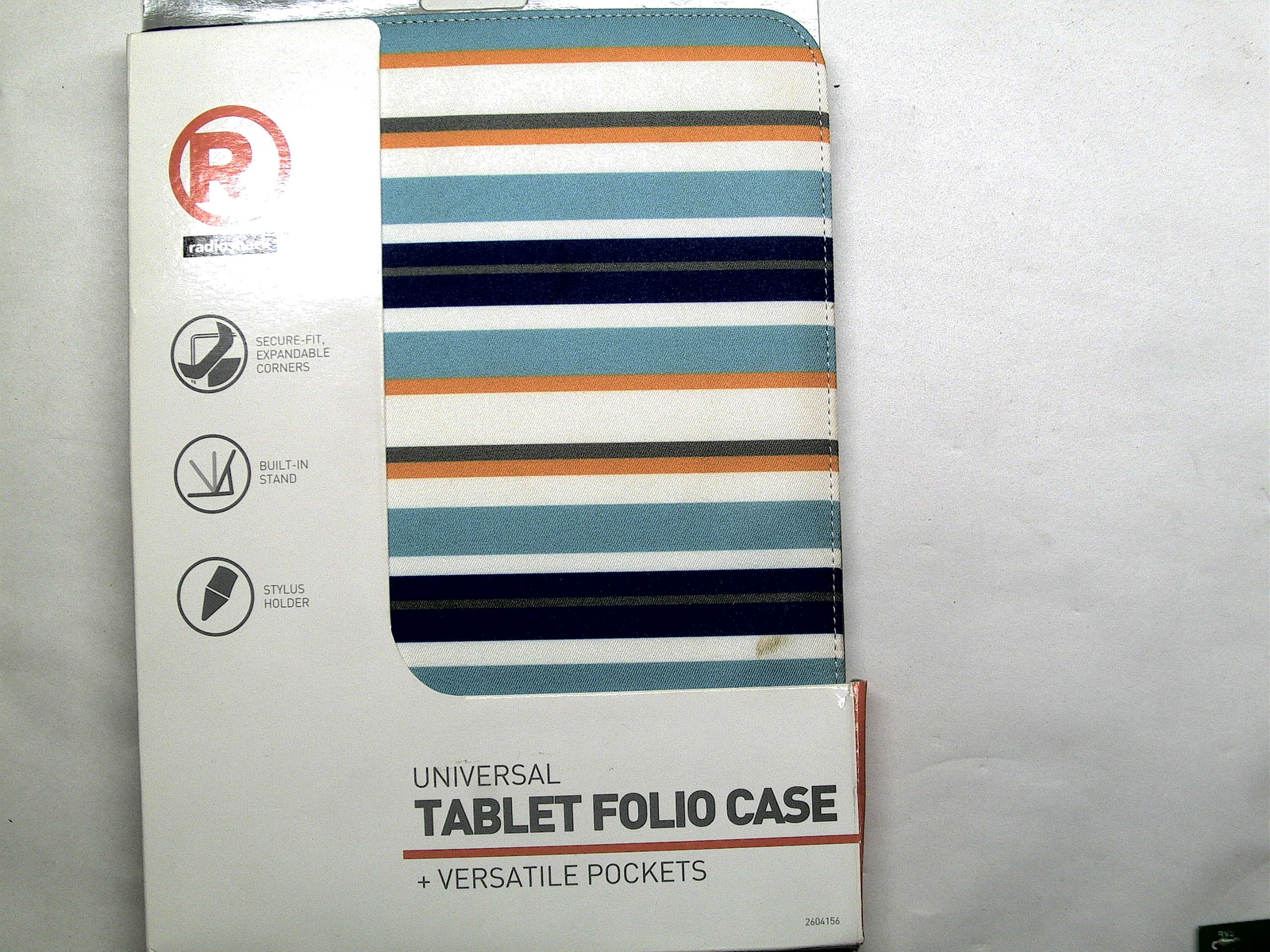 New RadioShack 2604156 Stripped Universal  Folio for 8.9-10 in tablets