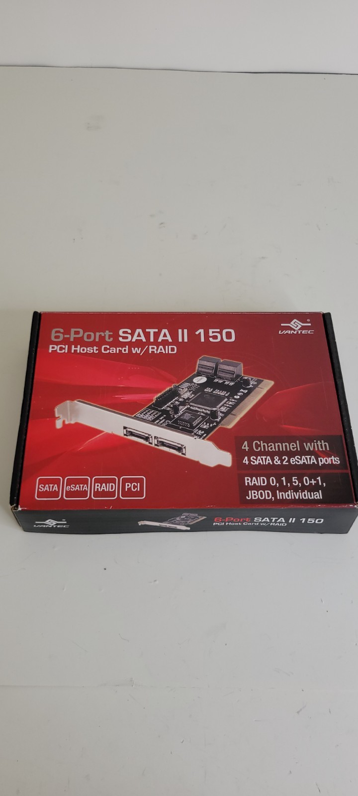 VANTEC 6-Port SATA II 150 PCI Host Card Model UGT-ST310R Raid Controller