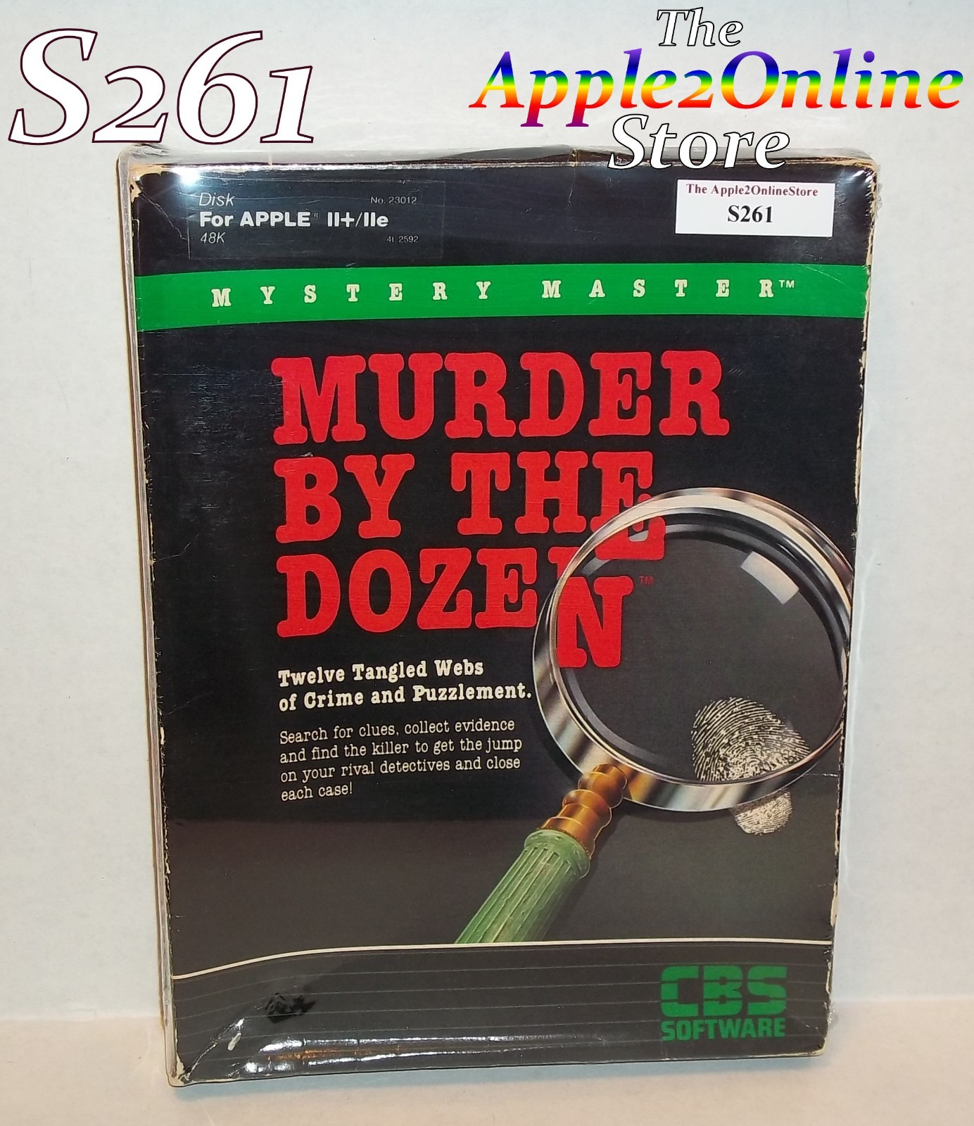 ✅ 🍎 Murder by the Dozen - Detective Game for the Apple IIe IIc IIGS   5☆ 💕