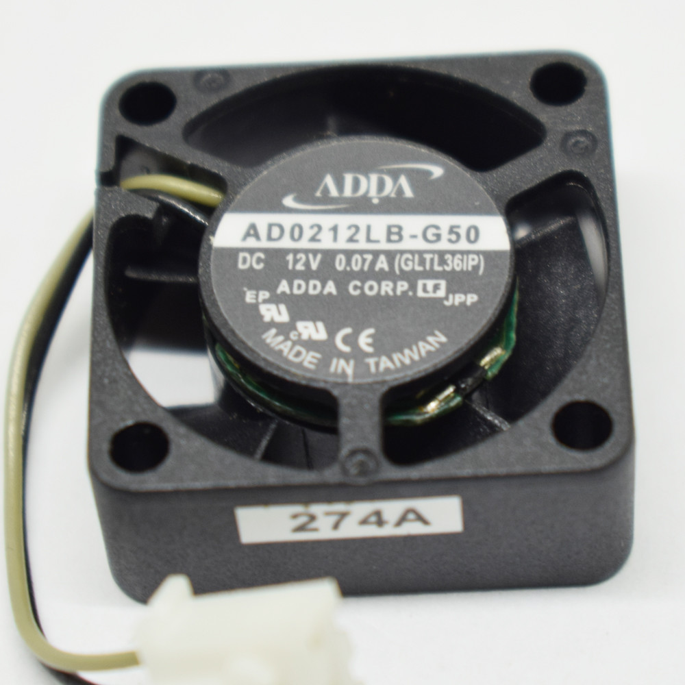 10pcs ADDA AD0212LB-G50 25x25x10mm 2510 12V 0.07A 2pin DC Brushless Cooling Fan