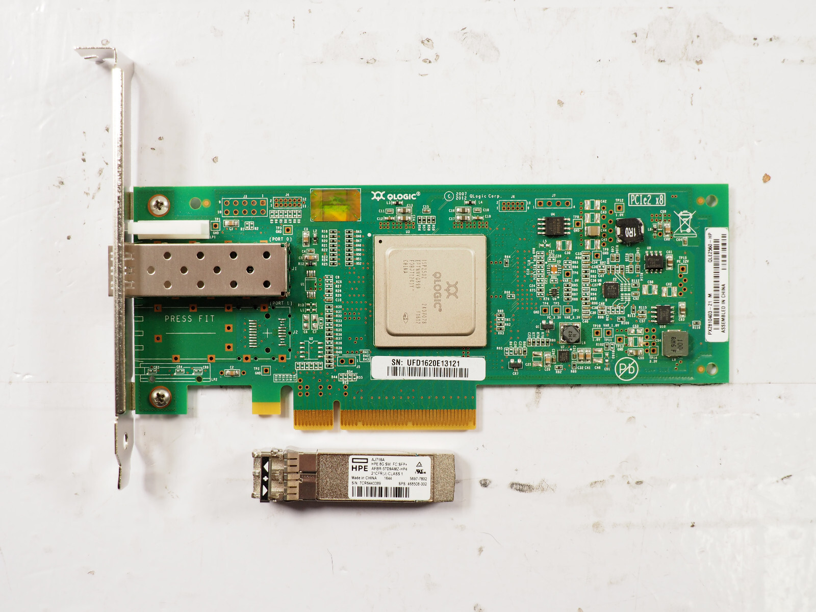Lot of 4 Qlogic HP AK344-63002 QLE2560-HP 489190-001 584776-001 Single-Port Card