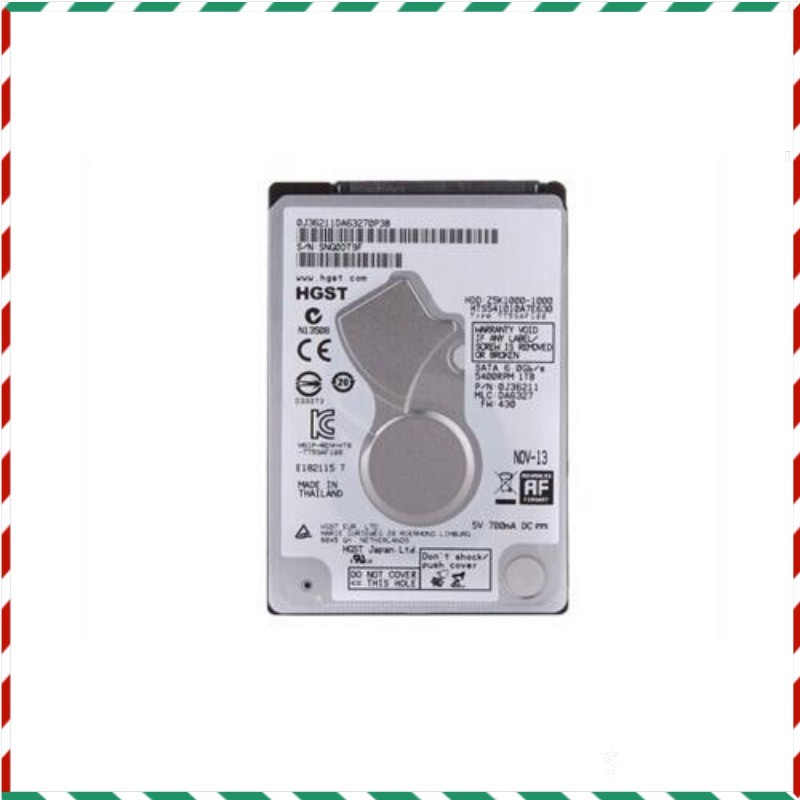 HGST 1TB HTS541010A7E630 5400RPM 32MB SATA 2.5" Laptop HDD Hard Disk Drive New