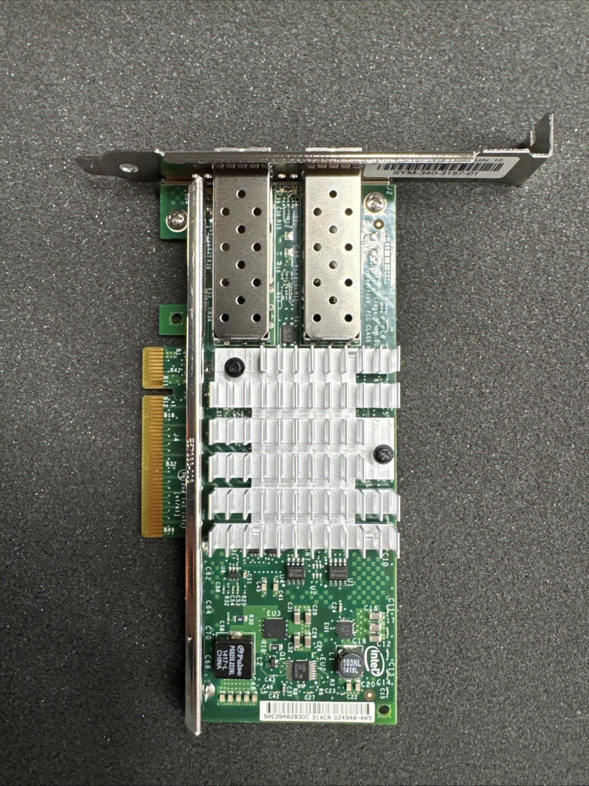 Intel X520-DA2 2-Port 10Gb/s PCIe x8 Converged Network Adapter P/N: EX520DA2G2P5