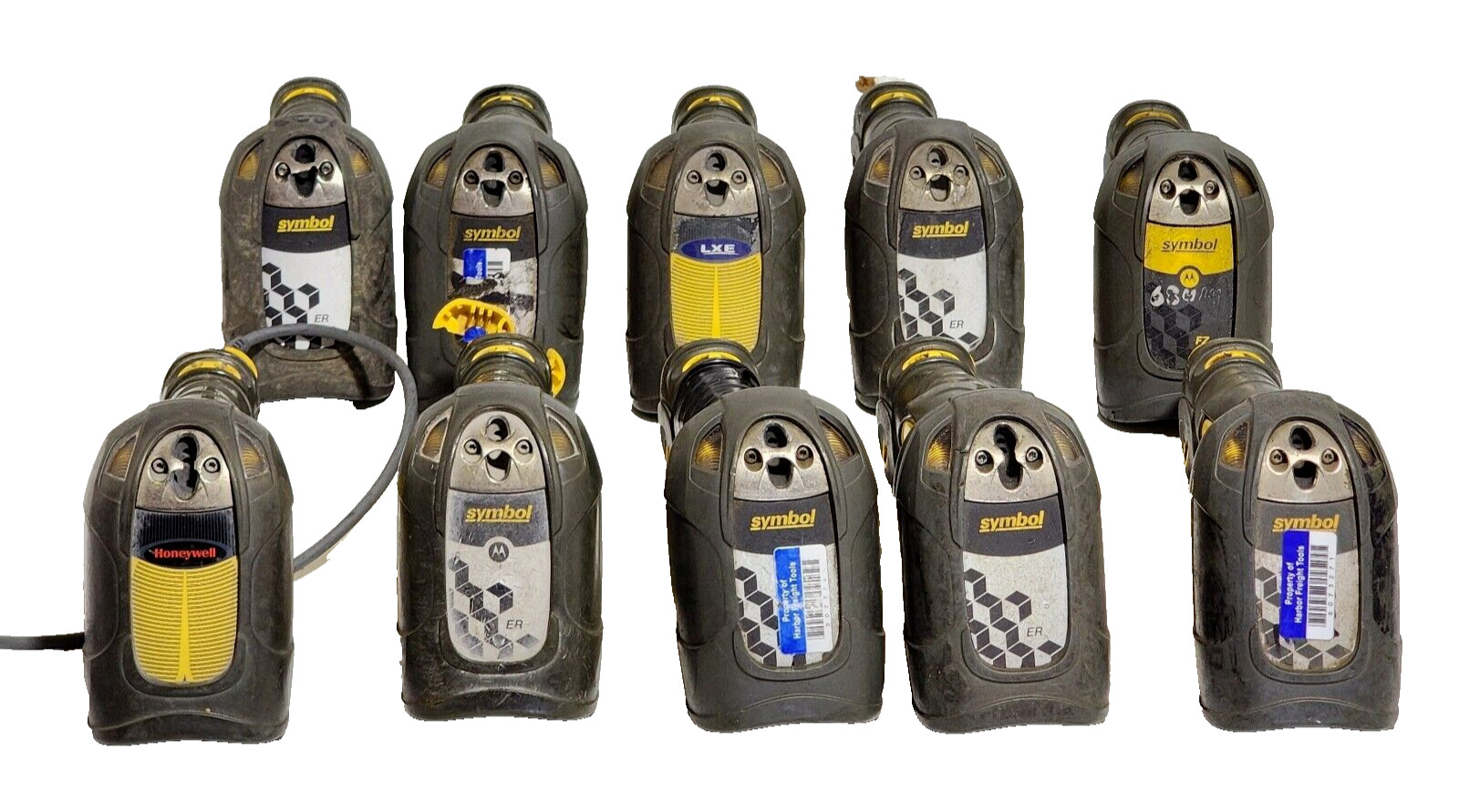 Lot of 9 Motorola LS3408 Handheld Laser 1D Barcode Scanner and 1 DS3508