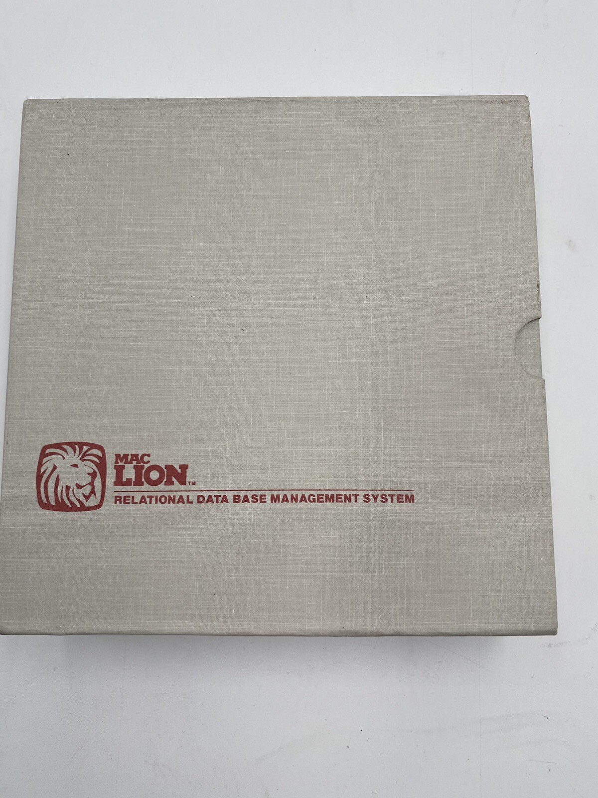 Vintage Mac Lion Relational Data Base Management System 3.5" Floppy 1984