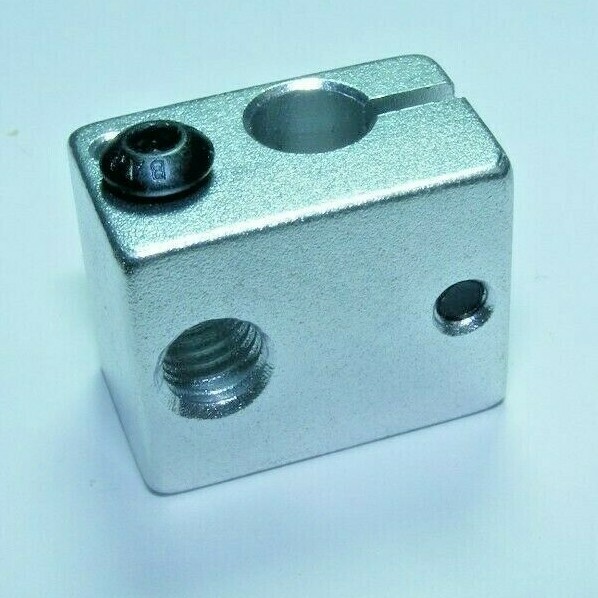 QTY10 HEAT BLOCK HOT END V6 BLOCK 20x16x12mm EXTRUDER HEAD ALUMINUM 3D PRINTER