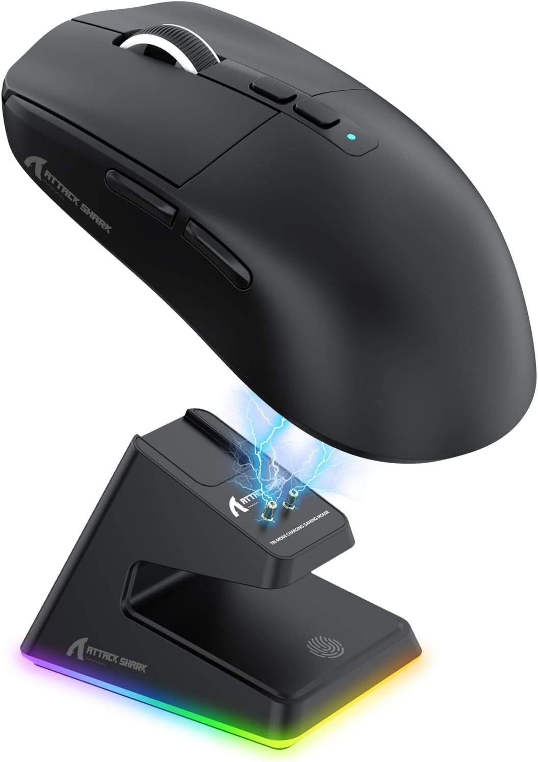 ATTACK SHARK X6 Tri-Mode 26K DPI PAW3395 Wireless Gaming Mouse & Charging Base